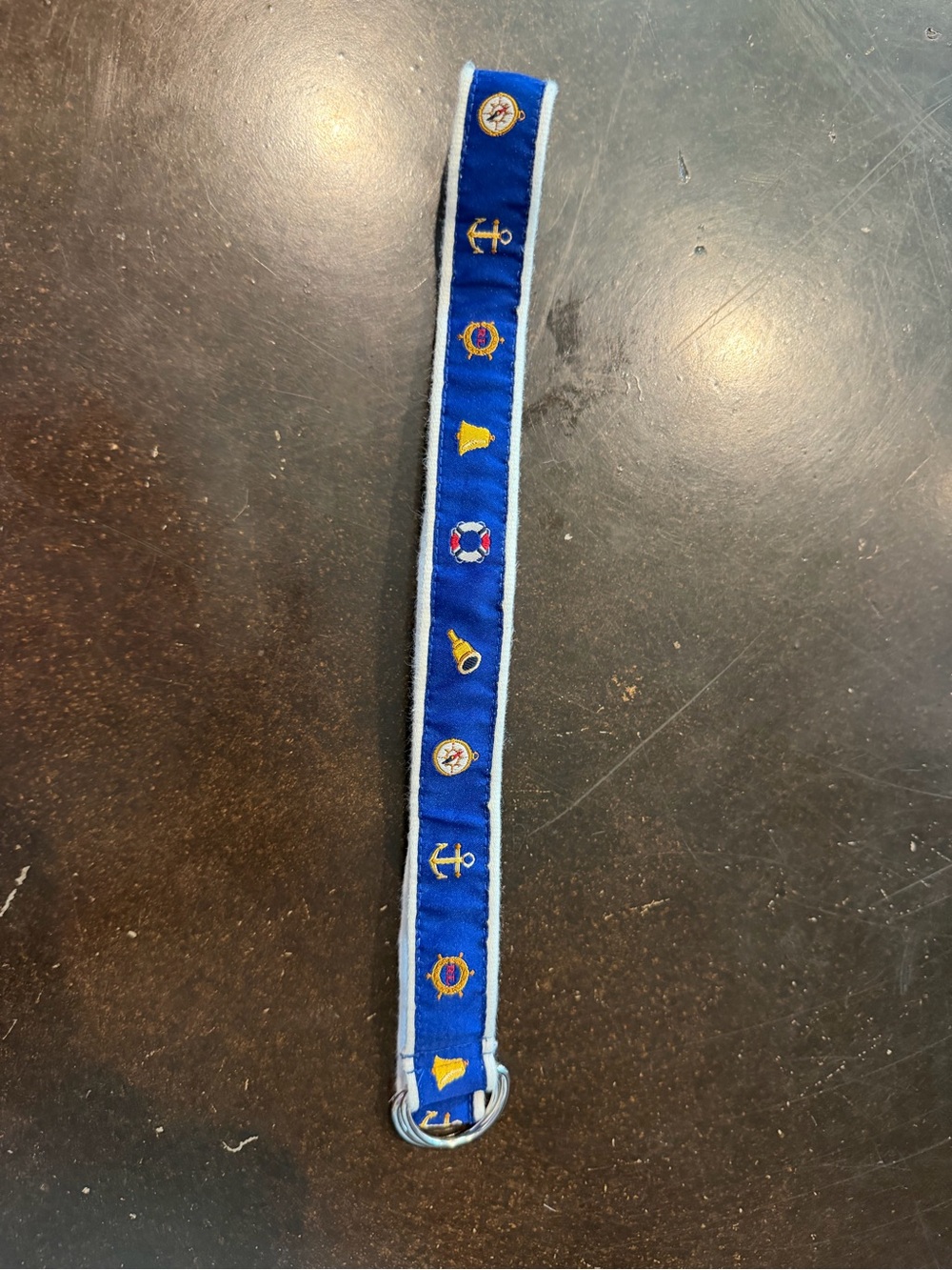 Ralph Lauren Baby Nautical Blue Belt with Anchor Motif